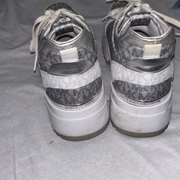 Michael Kors Gray and White Women's Sneakers - Picture 4 of 6